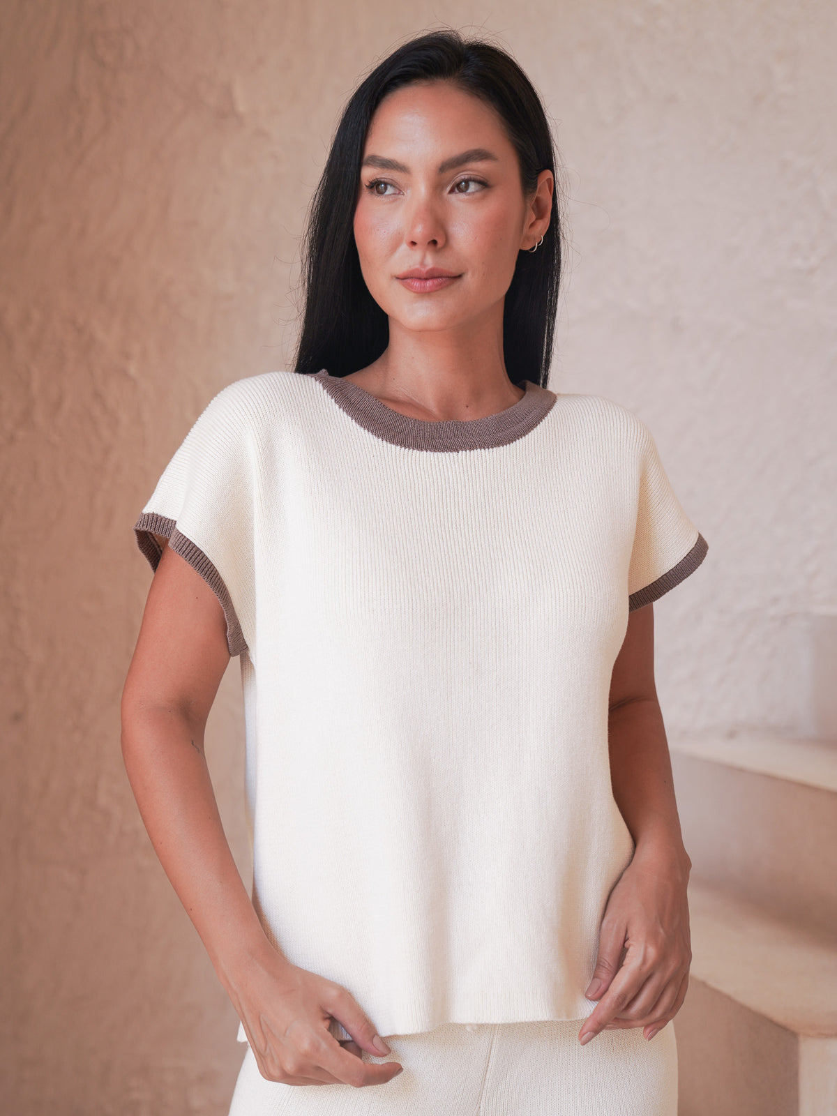 Whistler Top and Como pants Ivory set